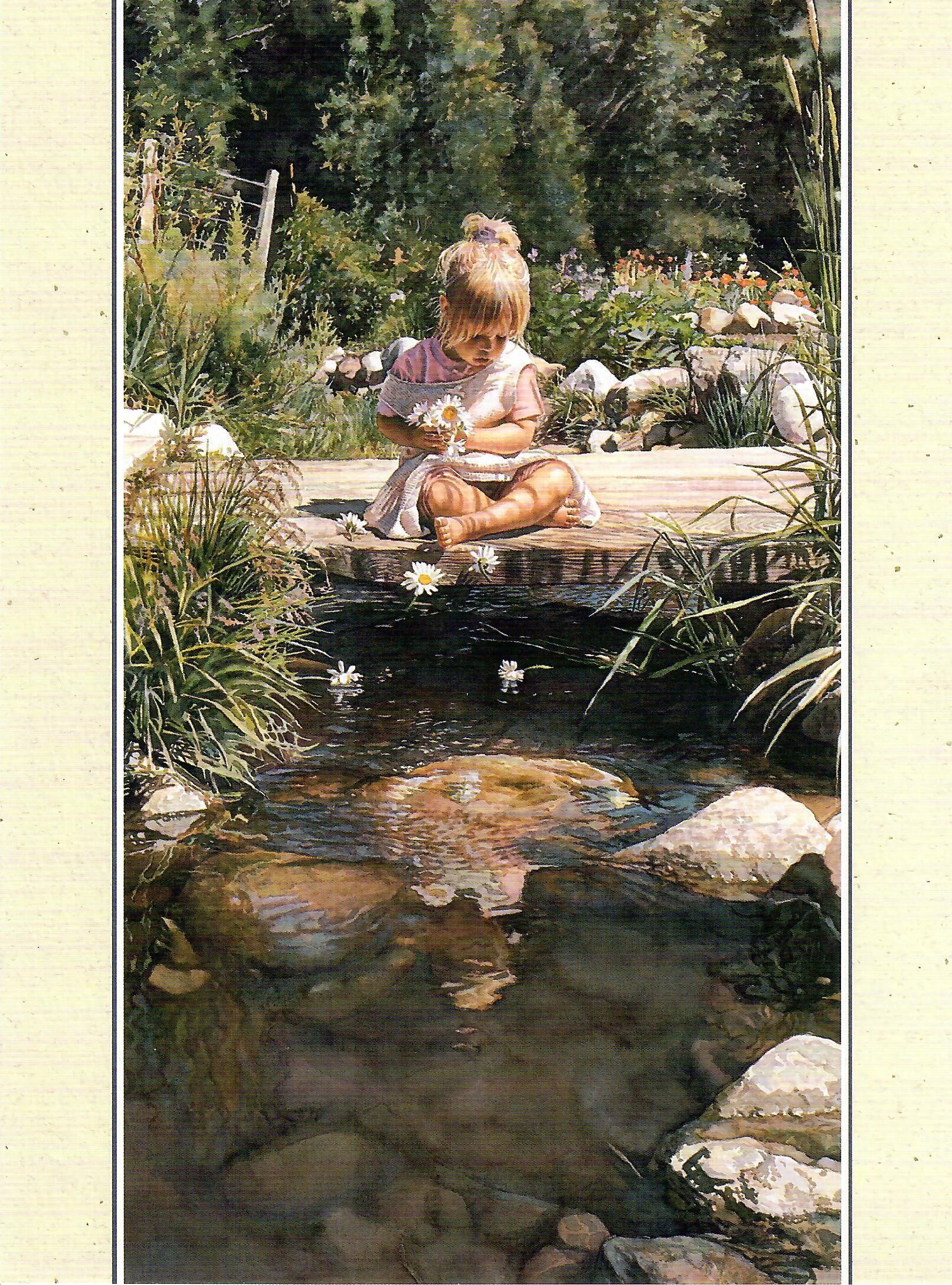 Steve Hanks - Sending Flowers Blank Card